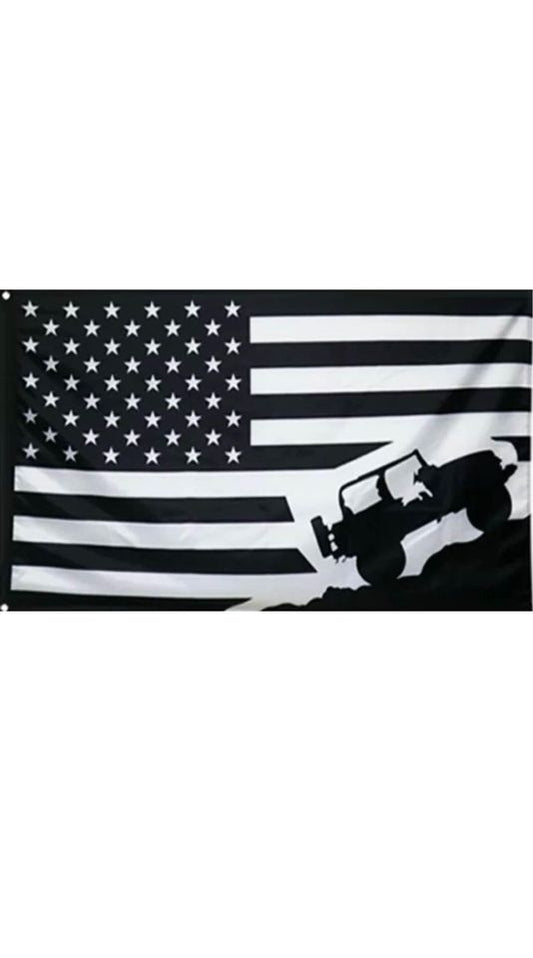 JEEP Flag Wrangler Grand Cherokee Rubicon Banner Racing Car Show Garage 3x5FT