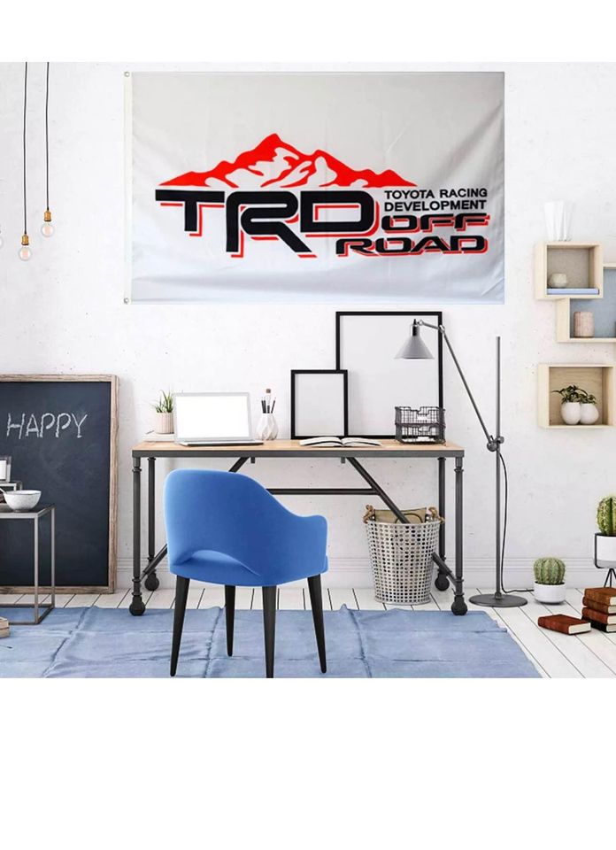 TRD OFF ROAD Flag Banner Toyota Racing Development Garage Wall Shop NEW 3x5FT