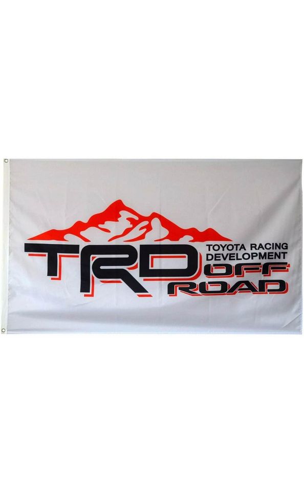 TRD OFF ROAD Flag Banner Toyota Racing Development Garage Wall Shop NEW 3x5FT