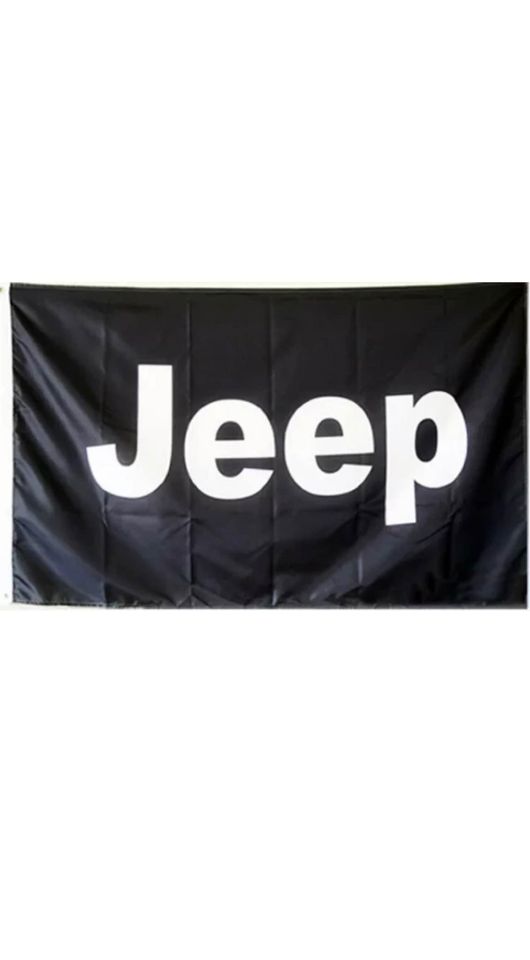 JEEP Flags Wrangler Grand Cherokee Rubicon Banner Racing Car Show Garage 3x5FT