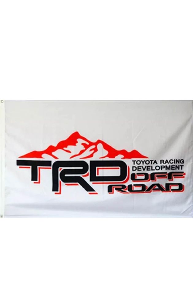 TRD OFF ROAD Flag Banner Toyota Racing Development Garage Wall Shop NEW 3x5FT
