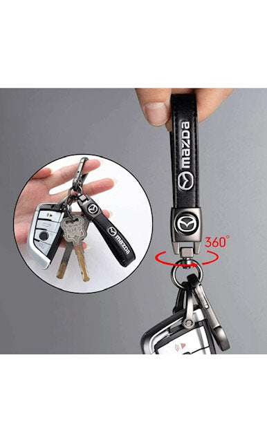 Mazda Leather Keychain