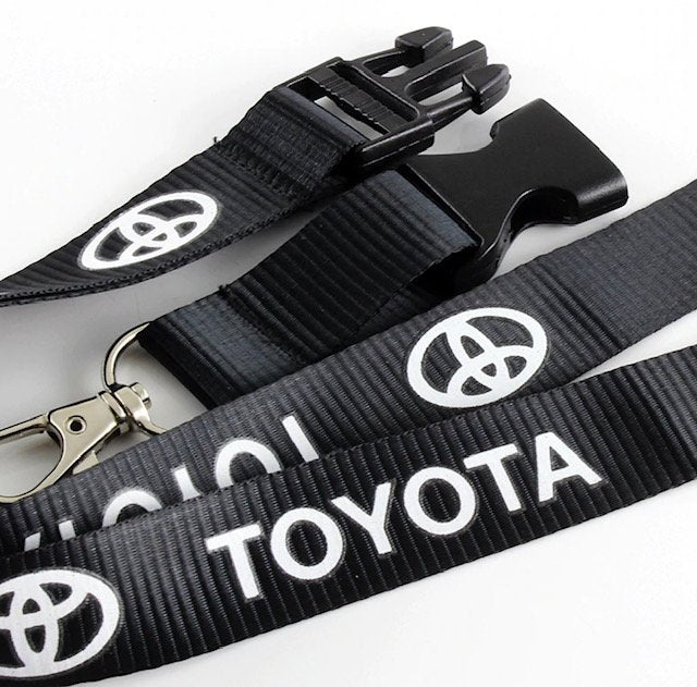 Toyota Keychain Lanyard Quick Release Black NEW