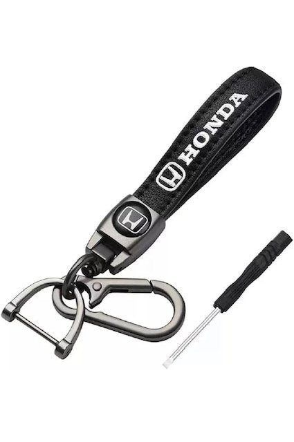 Honda Leather Keychain