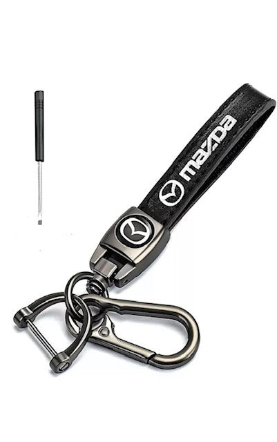 Mazda Leather Keychain