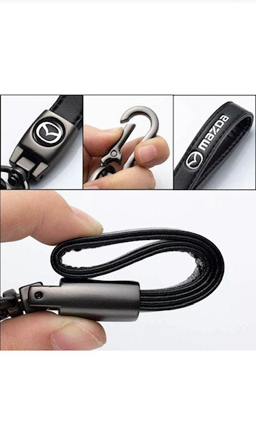 Mazda Leather Keychain