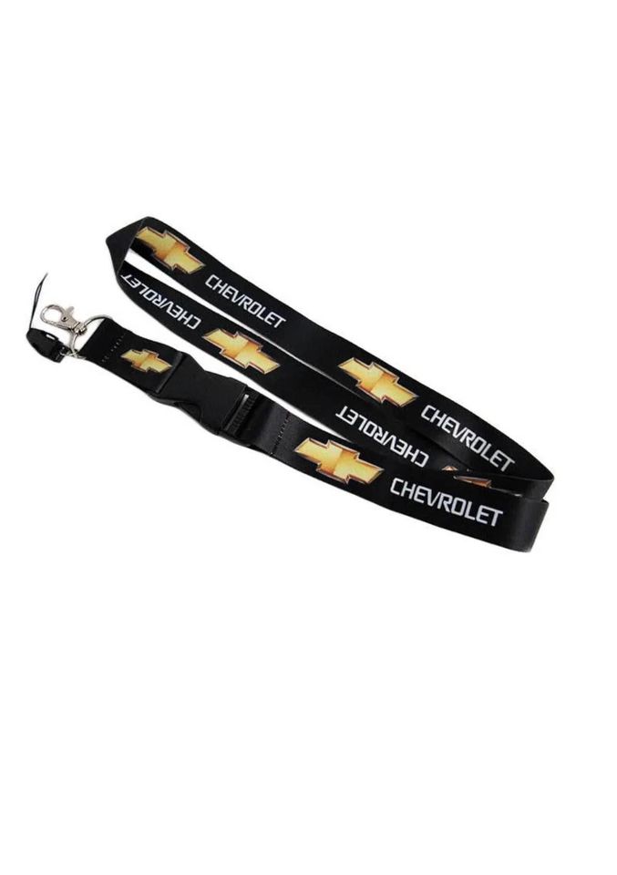 Chevy Chevrolet Camaro Keychain Lanyard Quick Release Black NEW