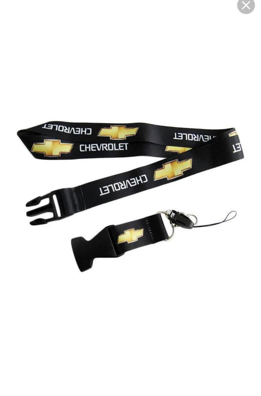 Chevy Chevrolet Camaro Keychain Lanyard Quick Release Black NEW