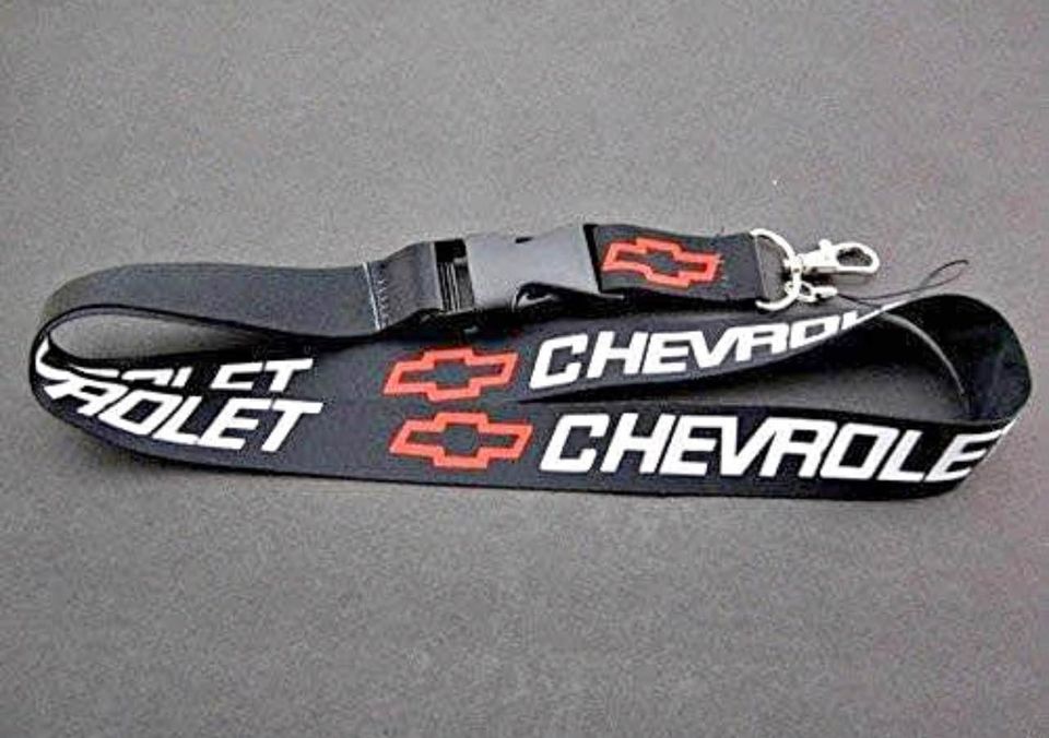 Chevy Chevrolet Camaro Keychain Lanyard Quick Release Black NEW
