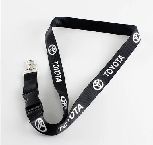 Toyota Keychain Lanyard Quick Release Black NEW