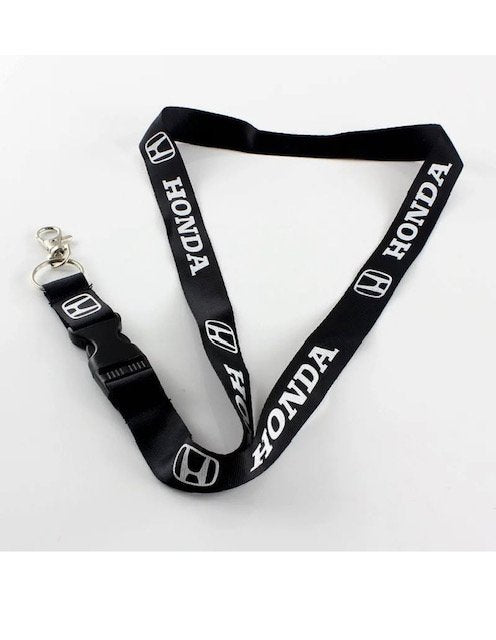 Honda Keychain Lanyard Quick Release Black NEW