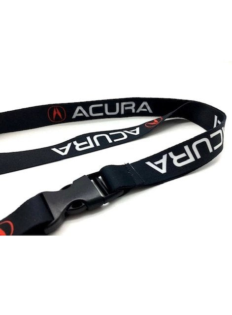 Acura Keychain Lanyard Quick Release Black NEW