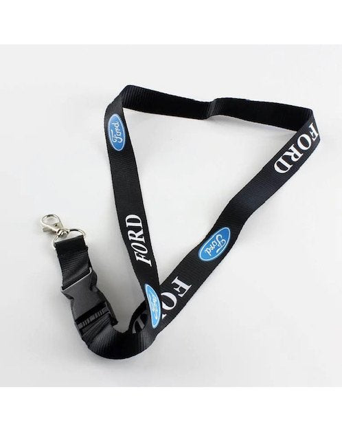 Ford Keychain Lanyard Quick Release Black NEW