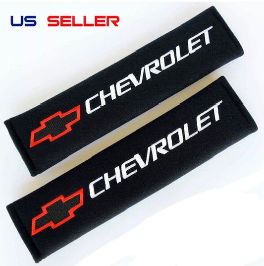 CHEVY CHEVROLET SHOULDER PADS SEAT BELT 2PCS