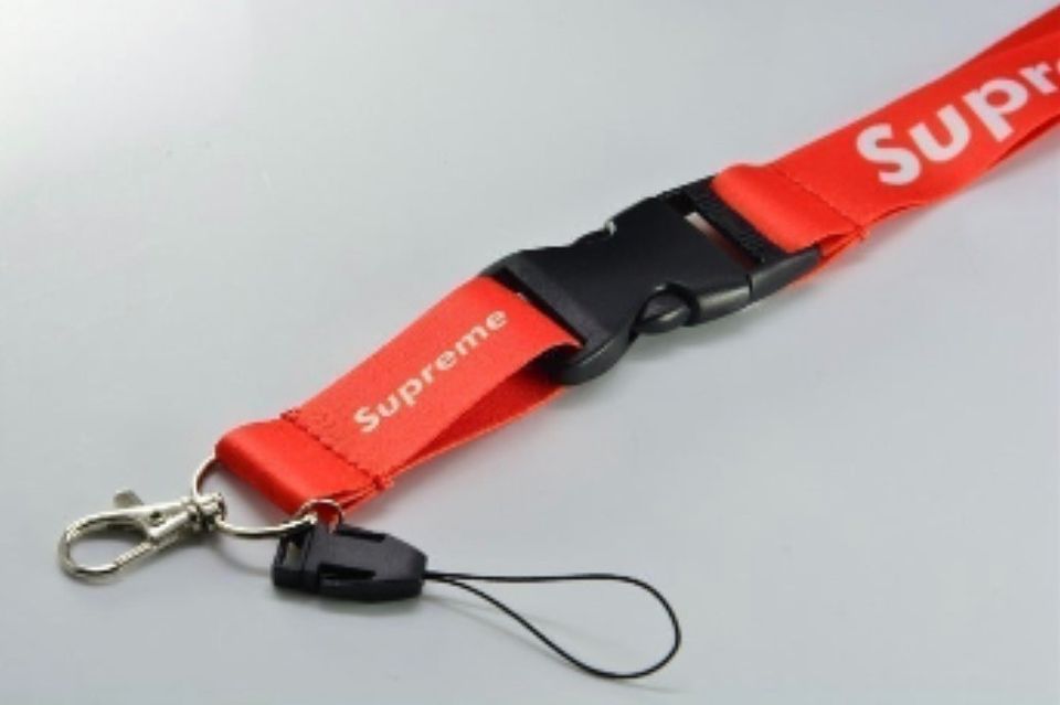 Supreme Keychain Lanyard Quick Release Red NEW