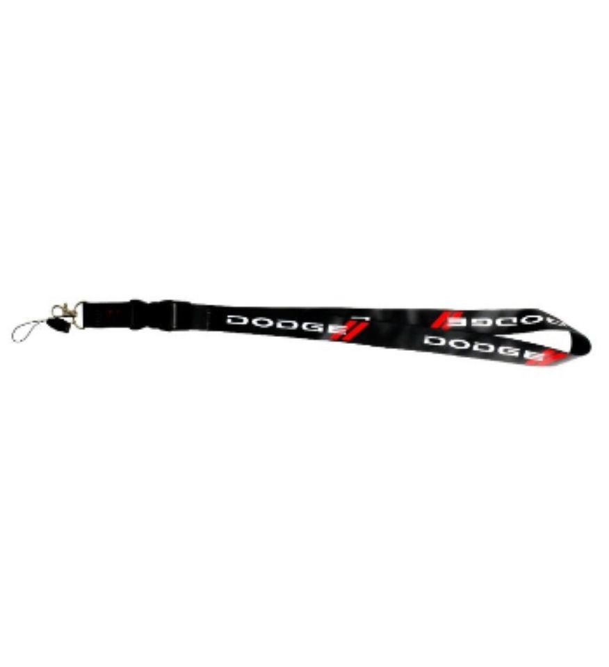 Dodge Ram Charger Challenger Keychain Lanyard Quick Release Black NEW