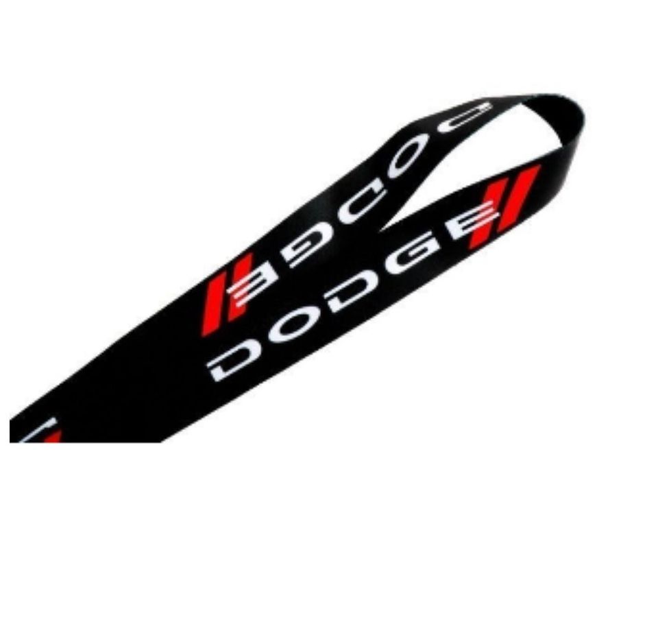 Dodge Ram Charger Challenger Keychain Lanyard Quick Release Black NEW