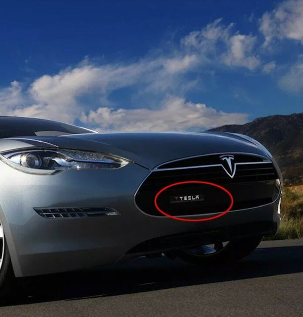Tesla Logo LED Light Car Front Grille Badge Illuminated Decal Sticker
