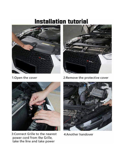 Honda Logo LED Light Car Front Grille Badge Illuminated Decal Sticker