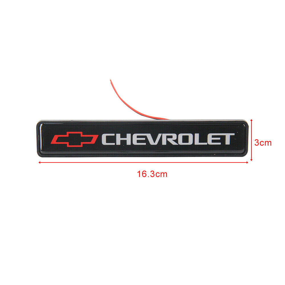 Chevrolet Logo LED Light Car Front Grille Badge Illuminated Decal Sticker