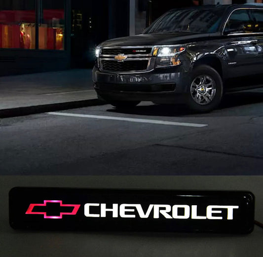 Chevrolet Logo LED Light Car Front Grille Badge Illuminated Decal Sticker