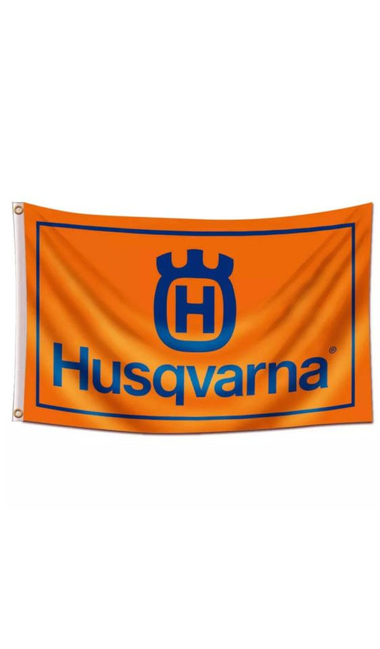 Husqvarna Logo Banner Flag Car Show Garage Wall Decor Sign NEW 3x5FT
