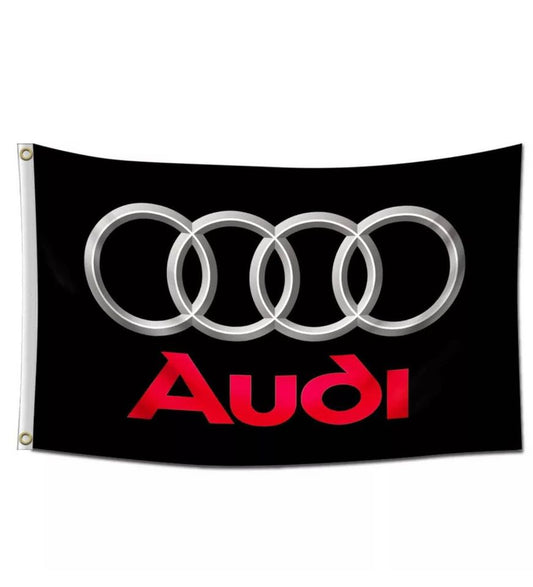 Audi Racing Banner Flag Racing Car Show Banners 4 Garage Wall Decor NEW  3x5FT
