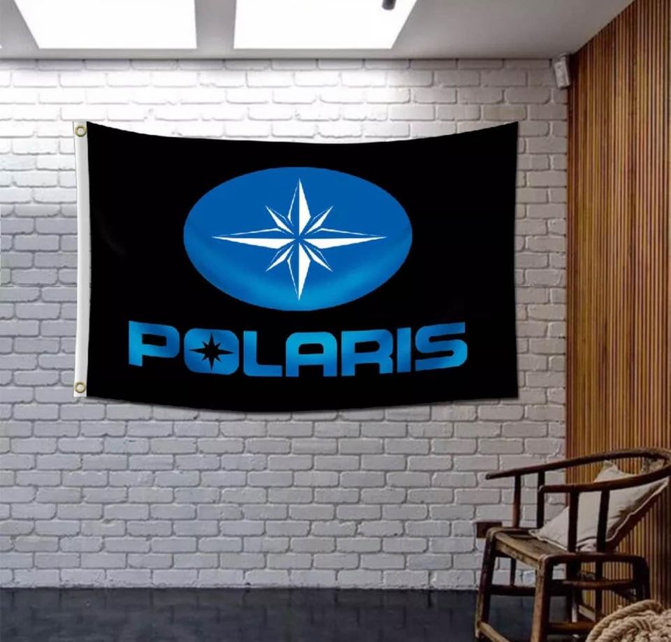 Polaris Flag Banner Racing Car Show Garage Wall Decor New US 3x5FT