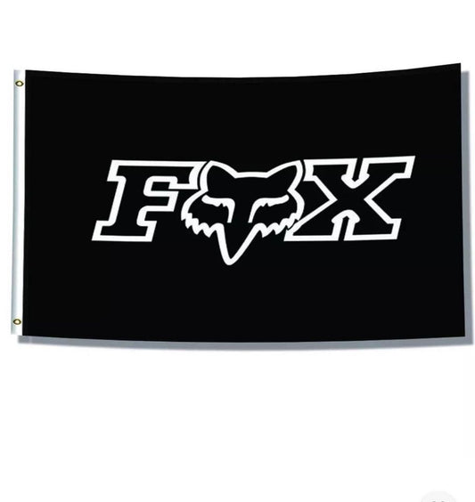Fox Racing Logo Banner Flag Motocross Car Show Garage Wall Decor Sign 3x5FT