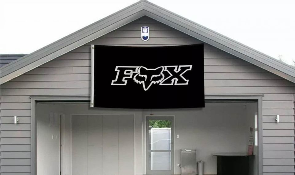 Fox Racing Logo Banner Flag Motocross Car Show Garage Wall Decor Sign 3x5FT