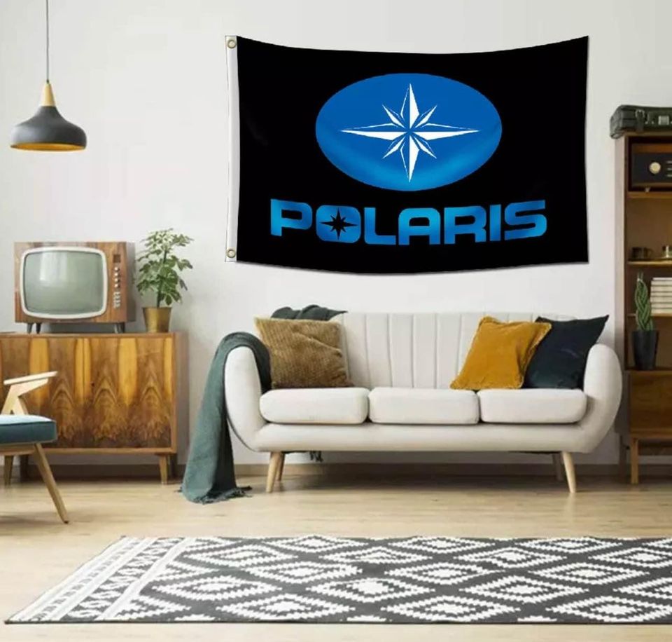 Polaris Flag Banner Racing Car Show Garage Wall Decor New US 3x5FT