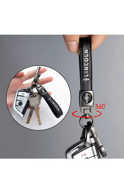Lincoln Leather Keychain