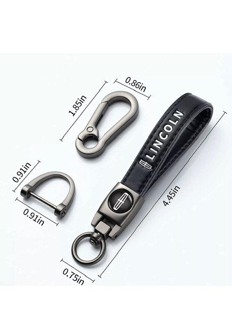 Lincoln Leather Keychain
