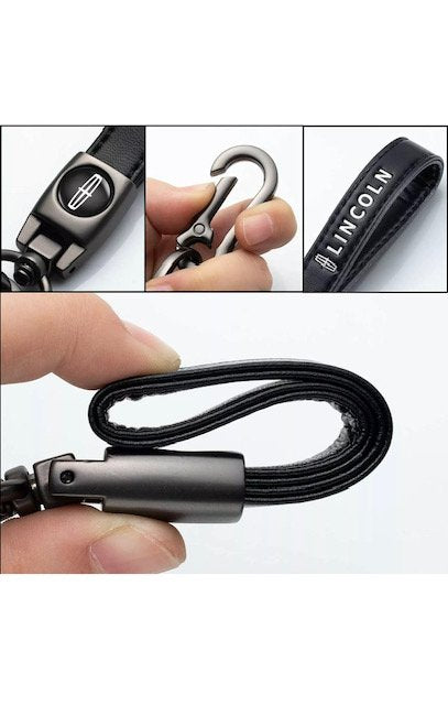 Lincoln Leather Keychain