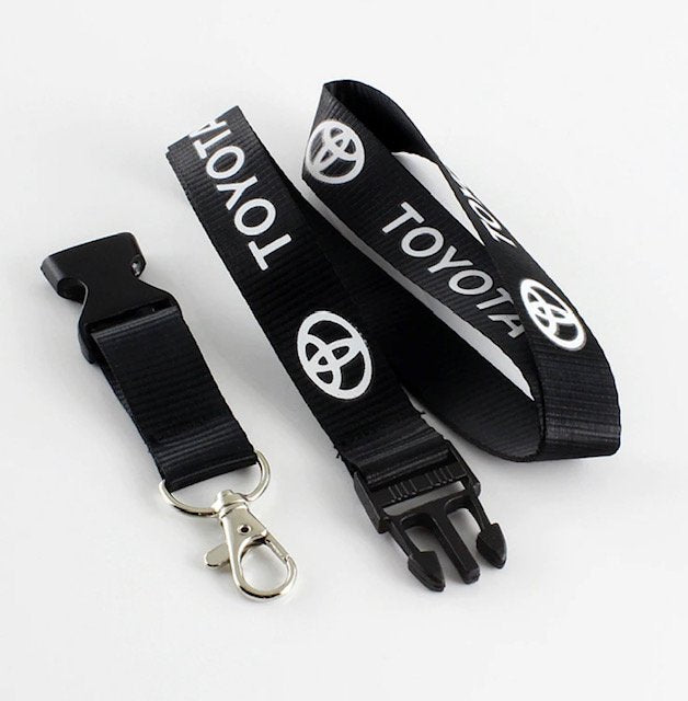 Toyota Keychain Lanyard Quick Release Black NEW