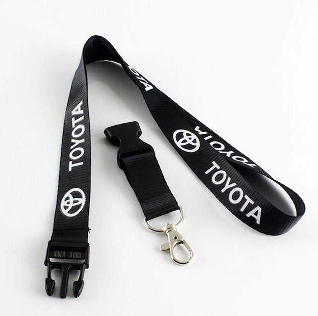Toyota Keychain Lanyard Quick Release Black NEW