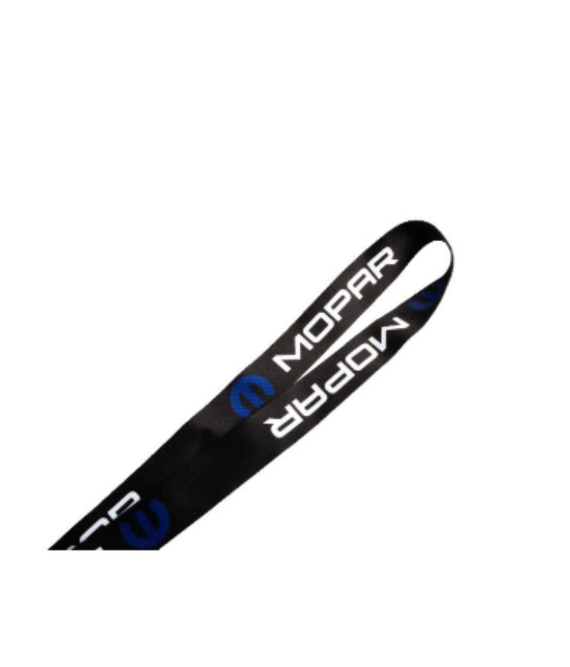 Mopar Dodge Chrysler Jeep Keychain Lanyard Quick Release Black NEW