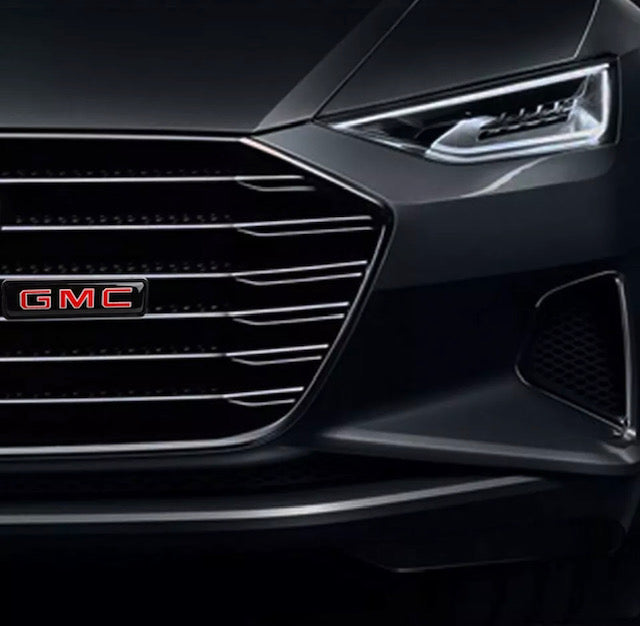 GMC Logo LED Light Car Front Grille Badge Illuminated Decal Sticker