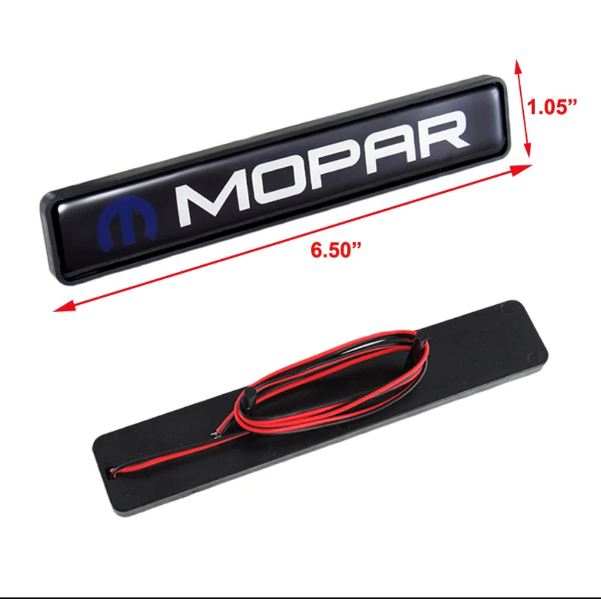 Mopar LED Logo Light For Front Grille Badge Illuminated Decal Sticker