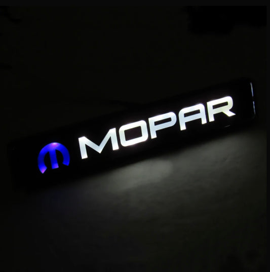 Mopar LED Logo Light For Front Grille Badge Illuminated Decal Sticker