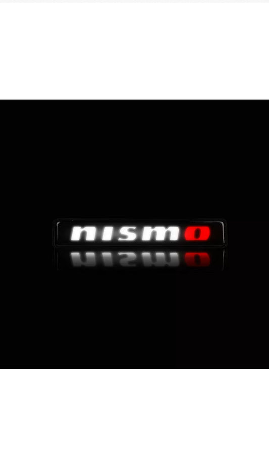 JDM Nismo LED Light Car Front Grille Badge Illuminated Decal Sticker