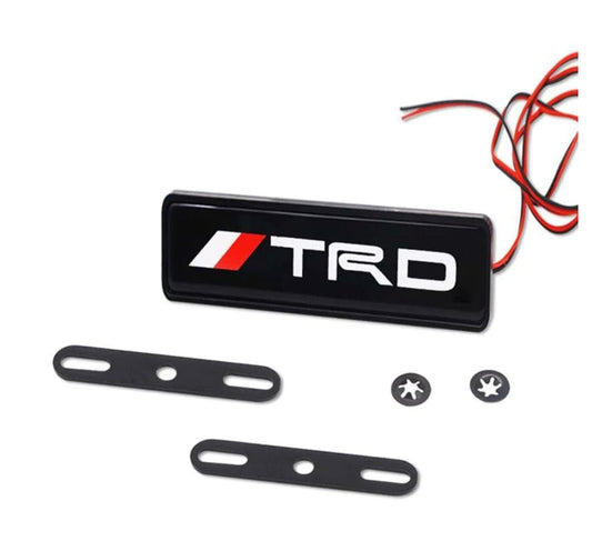 TRD LED Logo Light Car For Front Grille Badge Illuminated Decal Sticker