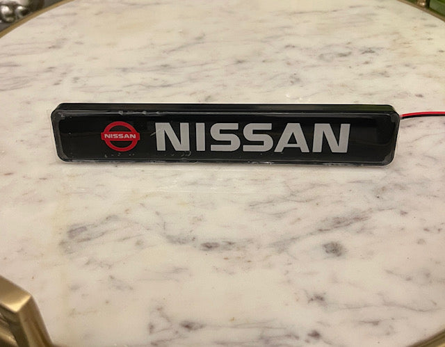 Nissan LED Light Car Front Grille Badge Illuminated Decal Sticker