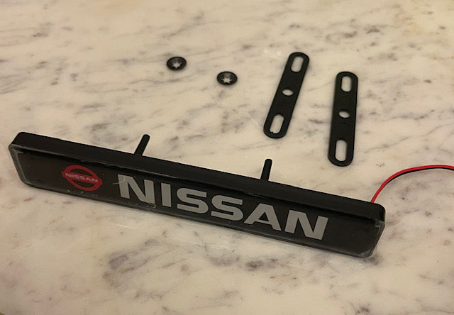 Nissan LED Light Car Front Grille Badge Illuminated Decal Sticker