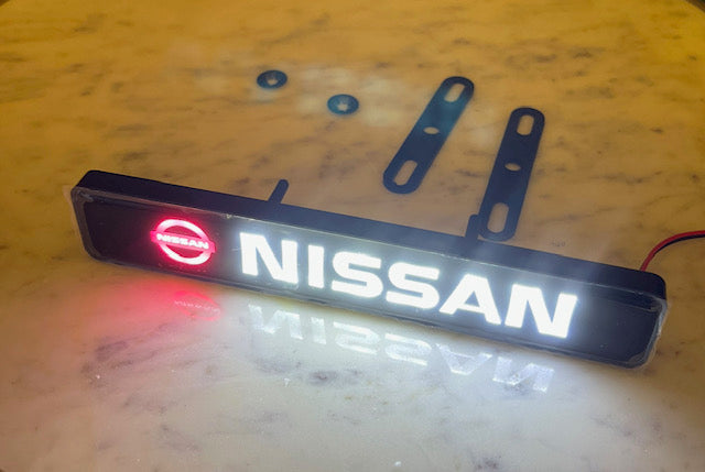 Nissan LED Light Car Front Grille Badge Illuminated Decal Sticker