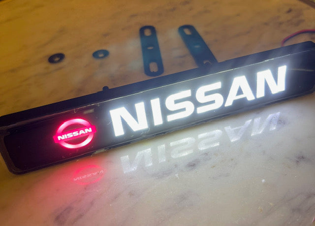 Nissan LED Light Car Front Grille Badge Illuminated Decal Sticker