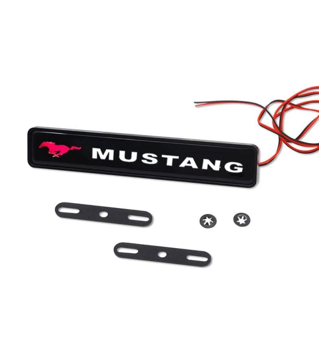 Mustang Logo LED Light Car Front Grille Badge Illuminated Decal Sticker