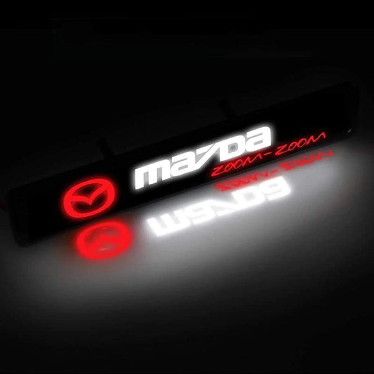 Mazda Logo LED Light Car Front Grille Badge Illuminated Decal Sticker