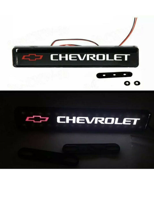 Chevrolet Logo LED Light Car Front Grille Badge Illuminated Decal Sticker