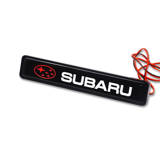 Subaru Logo LED Light Car Front Grille Badge Illuminated Decal Sticker